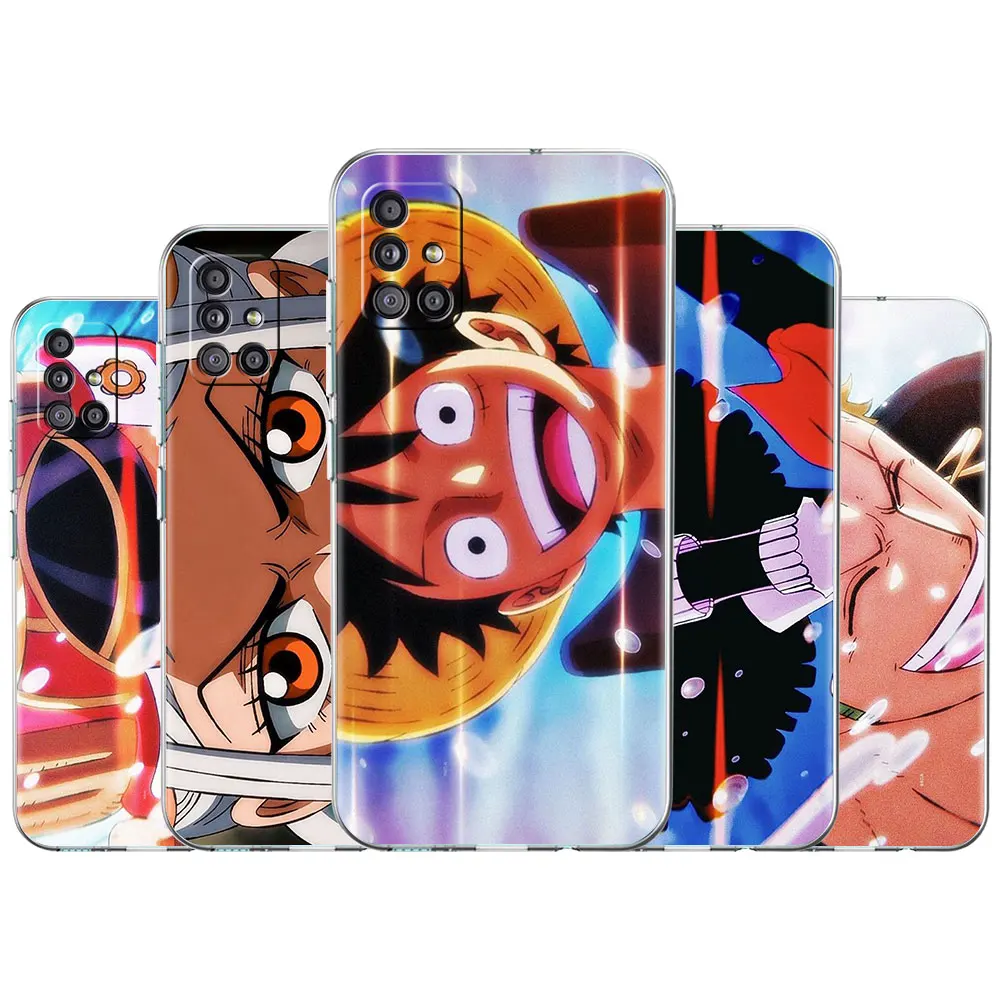 

Trend Phone Case for Samsung Galaxy A52 A12 A32 A21s A51 A73 Clear Soft Funda A72 A31 A50 A41 Celular Cover One Piece Zoro Nami
