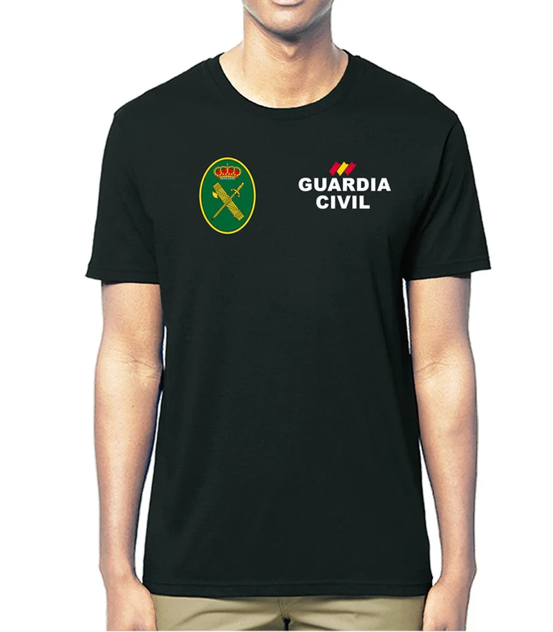 

Policia Espanola Guardia Civil Men T-Shirt Short Casual 100% Cotton Shirts Harajuku Streetwear Mens Clothing