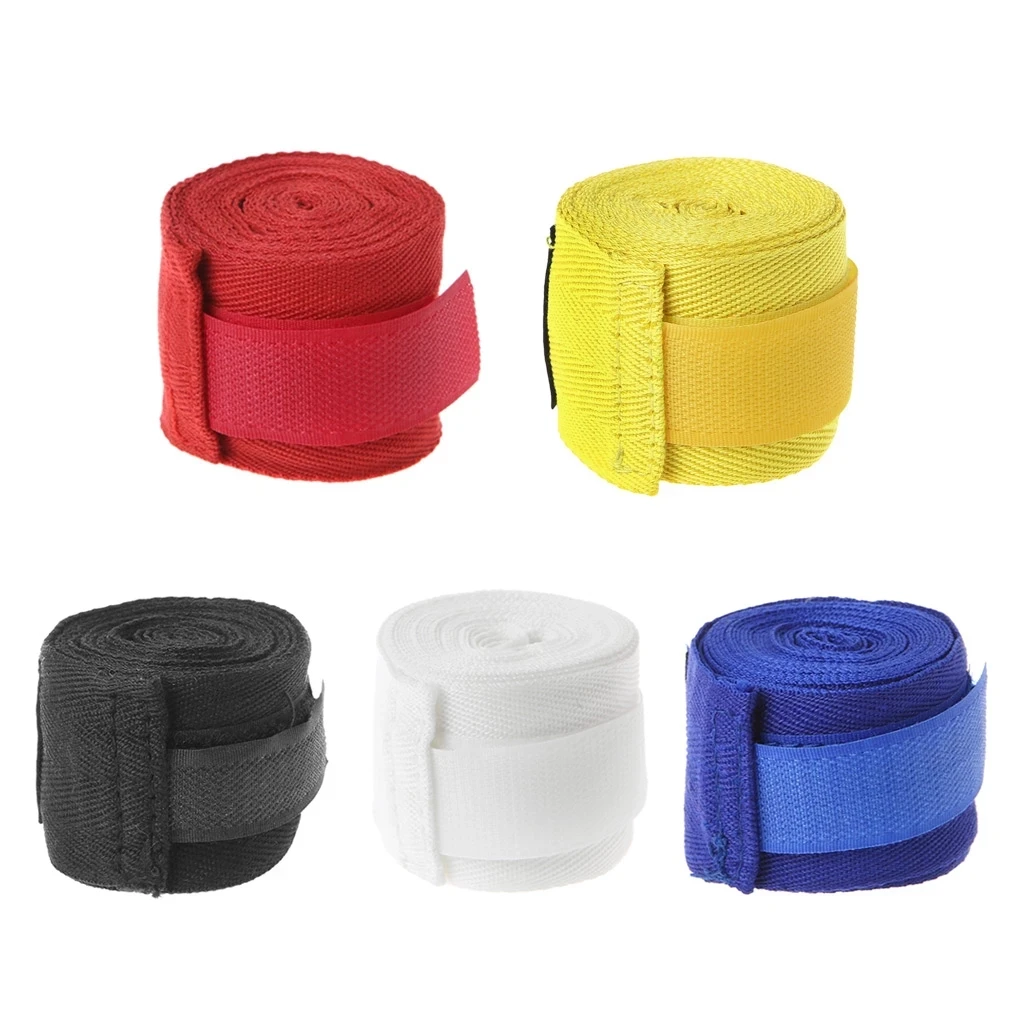 

Cotton Boxing Bandage Wrist Wraps Combat Protect Boxing Sport Kickboxing Muay Thai Handbands Training Competition Gloves 3M