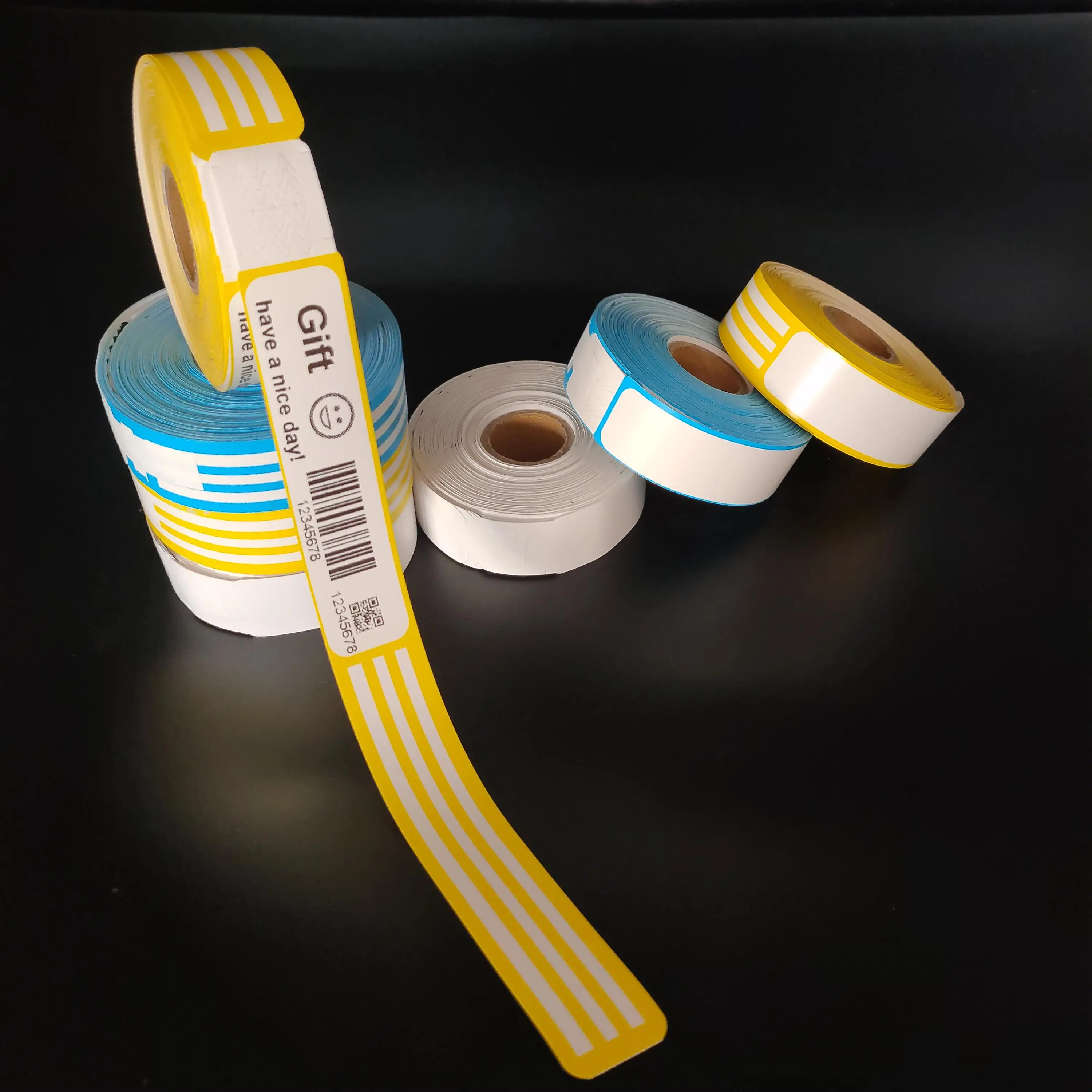 Самоклеящиеся браслеты со штрих-кодом для печати 100 шт. термоодноразовые с