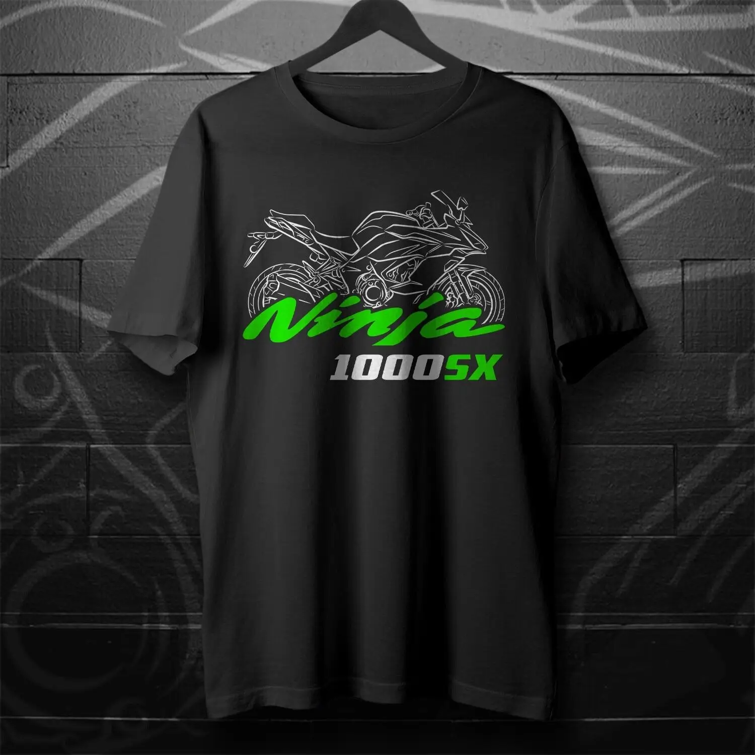 

Ninja 1000 2011-2025 — мотоциклетная футболка для гонщиков