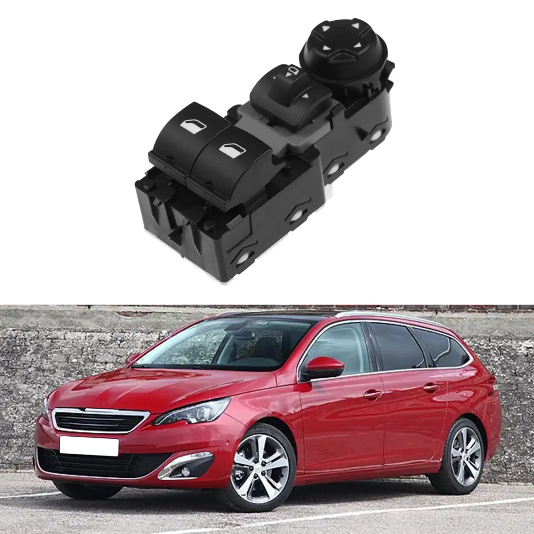 

96783350ZD Power Window Switch Panel Console Control Switch Button for Citroen Jumpy Car Window Master Switch