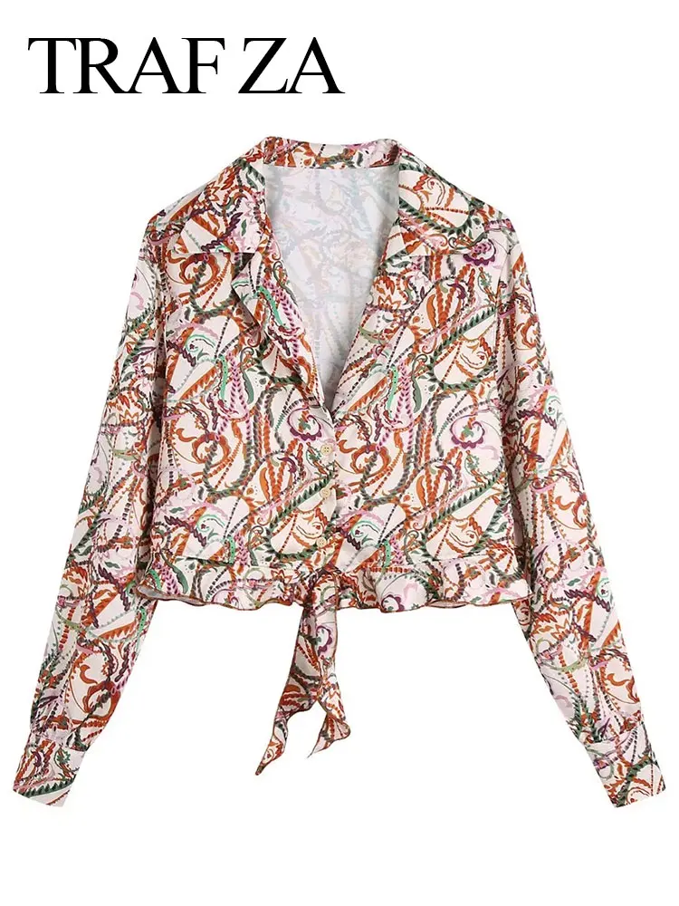 

Женская винтажная рубашка с длинным рукавом, манжетами и воротником-стойкой