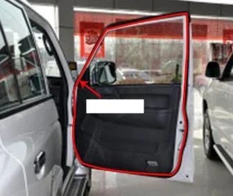 

1 шт., только для резинового уплотнения 5-дверной двери для Pajero V30 V20 V40 MR 120675 Накладка на дверной столб для Montero 1989-1999 V10 с зажимами