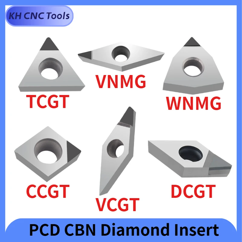 Вставка PCD CBN DIAMOND CCGT060204 CCGT09T304 CCGT1204 DCGT11 TCGT110204 TCGT16 WNMG08 VNMG16 VCGT16 R0.2 R0.4 Токарная вставка 04
