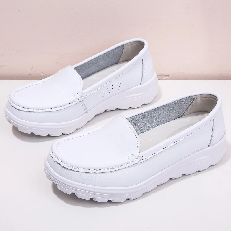 

Hospital White Female Nurse Shoes Air Cushion Sole Comfortable Wedge Soft Fashion Work Shoes