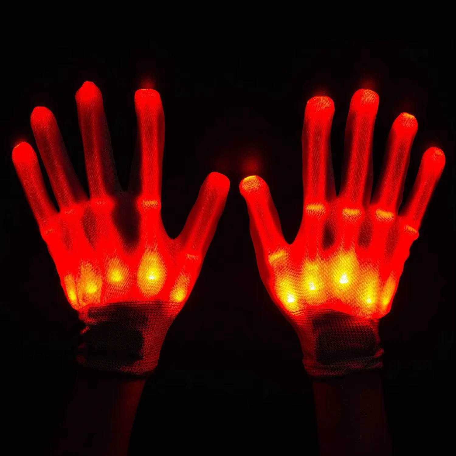 Wholesale Rave Light Finger Lighting Glow Mittens LED Gloves for Halloween