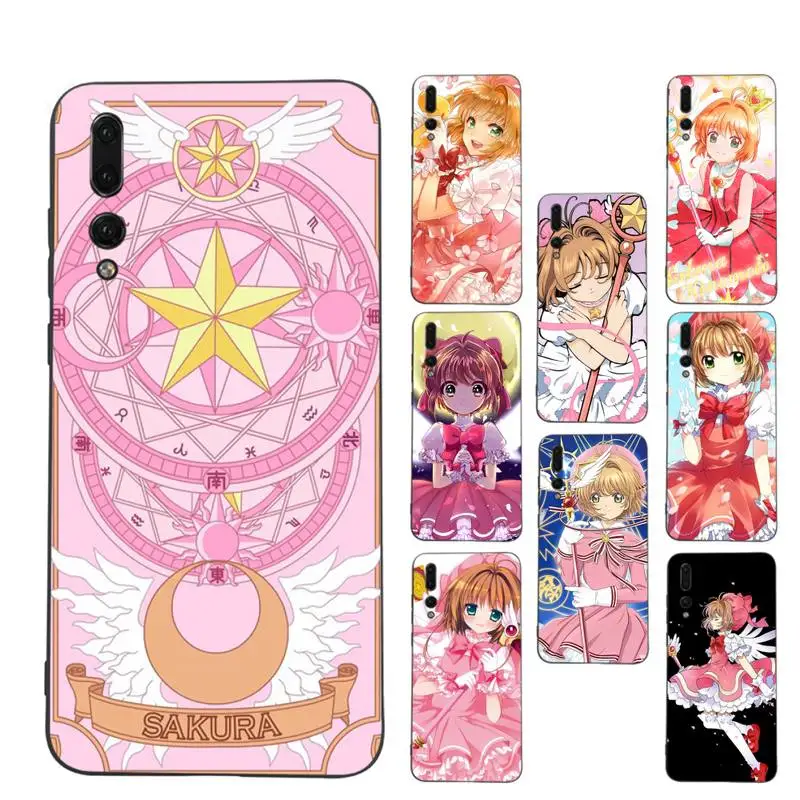

RuiCaiCa Anime Cardcaptor Sakura Phone Case Soft Silicone Case For Huawei p 30lite p30 20pro p40lite P30 Capa