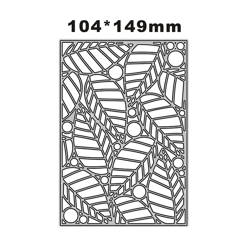 Новинка форма для тиснения в виде листьев рельефная 2022 металлические пресс-формы