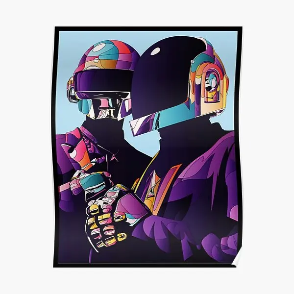 Original Daft Punk  Poster Mural Picture Funny Home Art Vintage Painting Wall Decor Modern Decoration Room Print No Frame