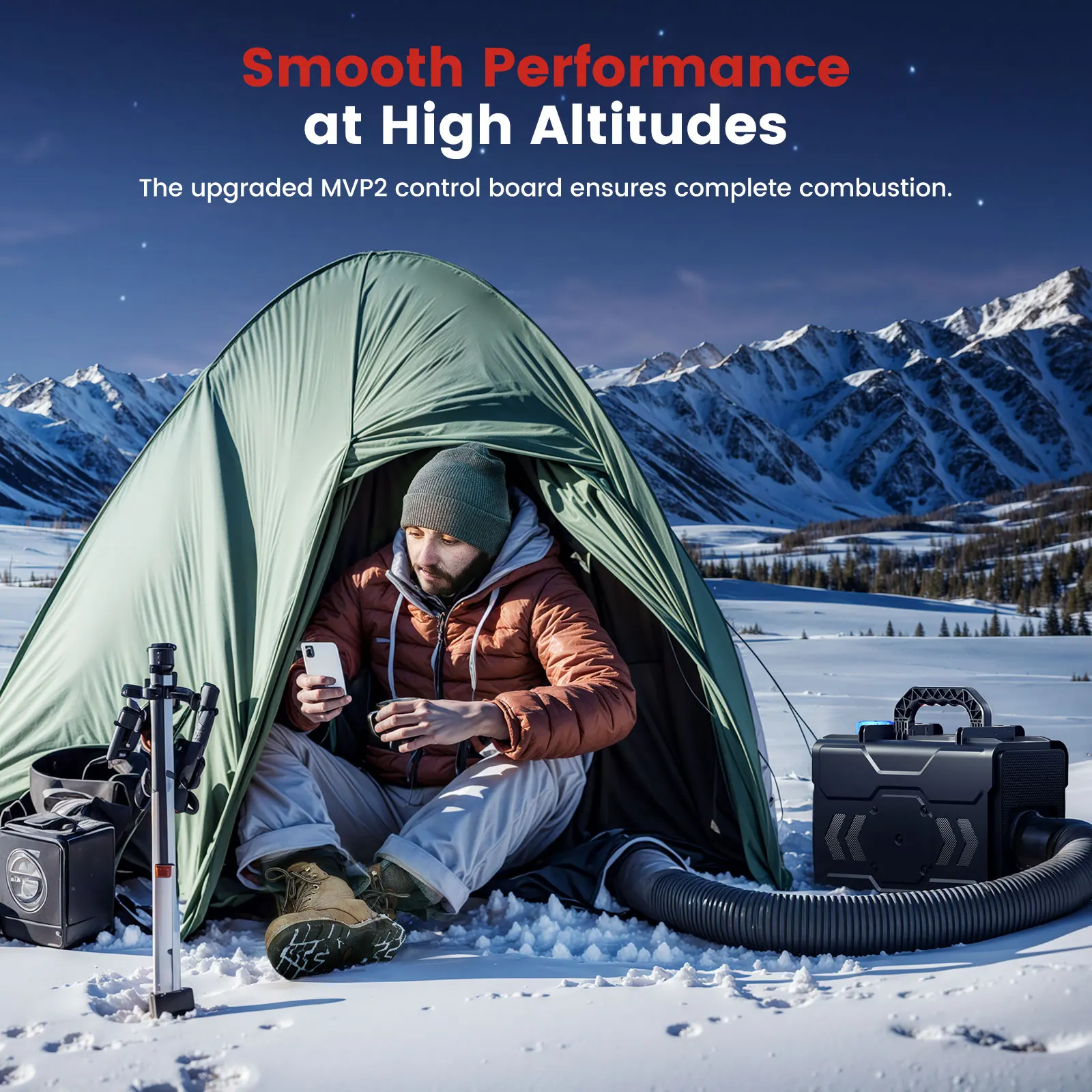 Портативный дизельный воздухонагреватель Hcalory 12 В 2024 обновленный ящик для