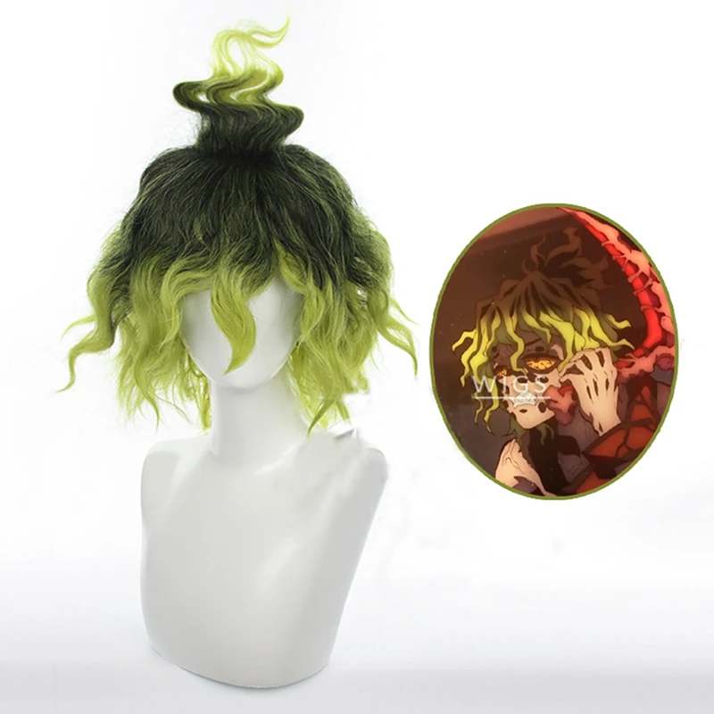 

Парик для косплея аниме «рассекающий демонов», киметасу из черных и зеленых волос, для развлекательной вечевечерние в округе «дуга-шабара»