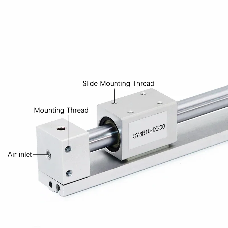 CY3R Magnetic Rodless Cylinder Direct Mount Type CY3R6 CY3R10 CY3R15 CY3R20 CY3R25 CY3R32 50 100 150 200 250 300