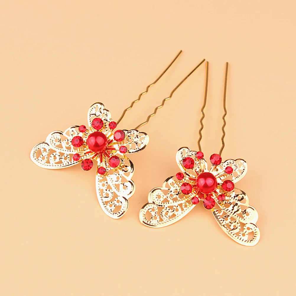 6 шт. женские заколки для волос аксессуары броши зажимы заколок со стразами