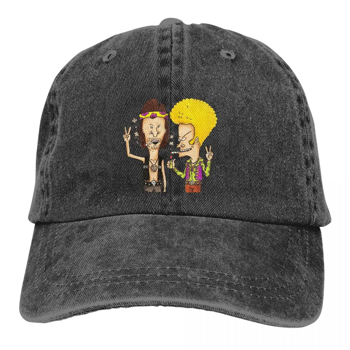 

Washed Men's Baseball Cap Enjoy Trucker Snapback Caps Dad Hat Beavis and Butthead Funny Sarcastic Cartoon Golf Hats