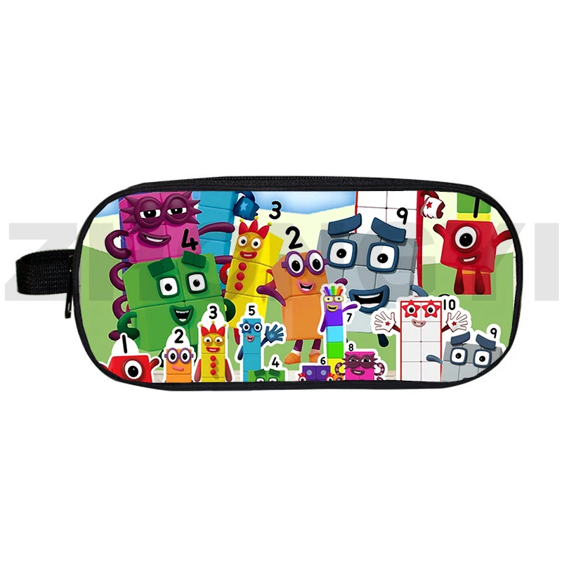 

Funny Game 3D Print Numberblocks Makeup Bags Travel Daily Toiletry Bag Teens Girls Gift Number Blocks Pencil Bag School Supplies