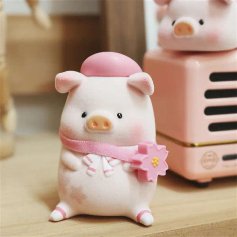 LULU The Piggy in Bloom Сакура цветок свинка искусственная фигурка игрушки коллекционные