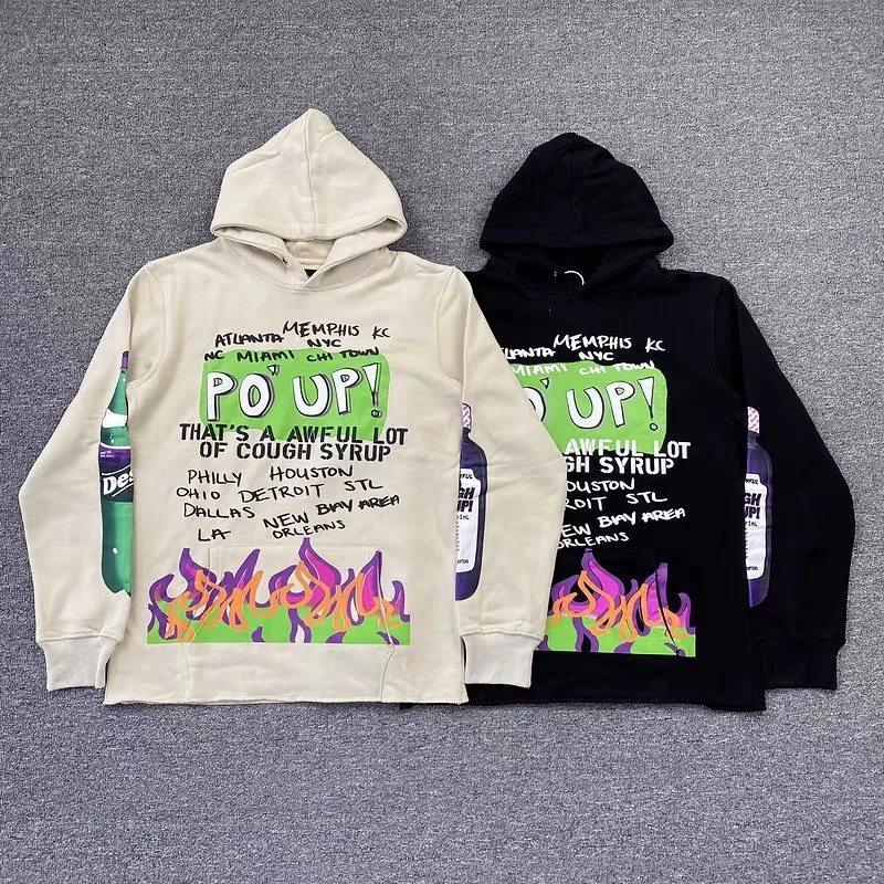 

Winter Men Women 1:1 Foaming Printing Hoodie 2022fw Hoody Sweatshirts Top Quality KANYE WEST Homme Femme Hoodie Pullover