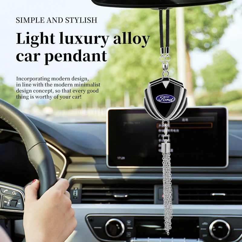 

Car Interior Rearview Mirror Pendant Ornament Decoration For Ford Focus Fiesta Ranger Mondeo Mustang Puma Kuga Transit Accessory