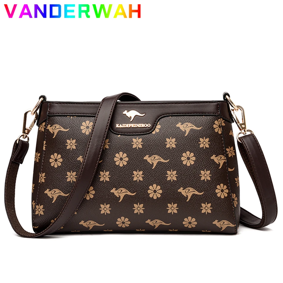 

Luxury Designer Printed Handbags Purses Women Fashion Shoulder Messenger Flap Bags High Quality Leather Top-handle Croosbody Sac