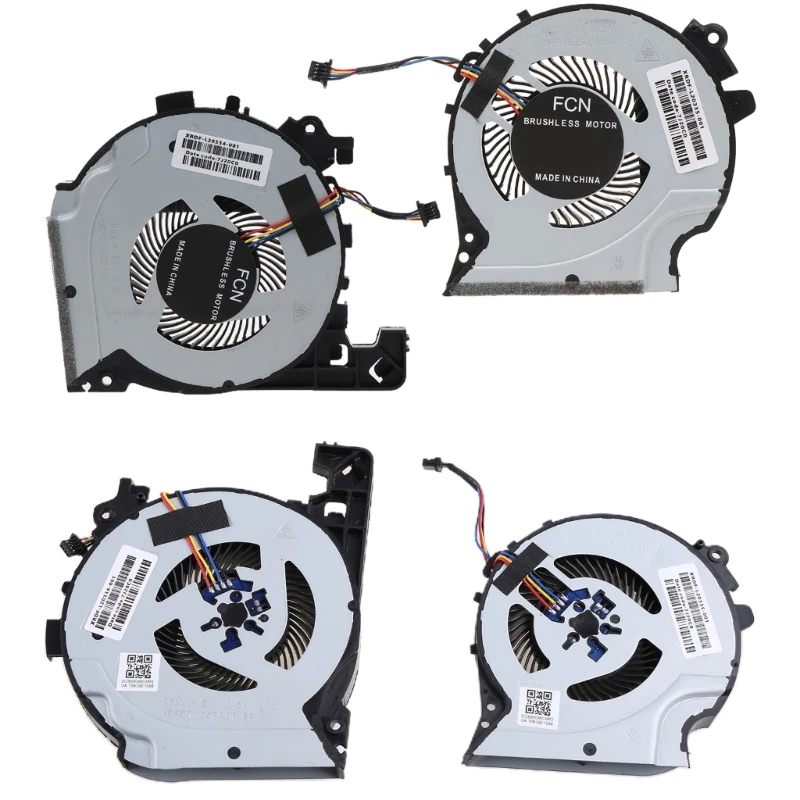 

Original CPU GPU Fan Cooler Radiators for HP 15-CX, CX0049NR, CX0071, CX0061, L20334, L20335 Brushless Cooling