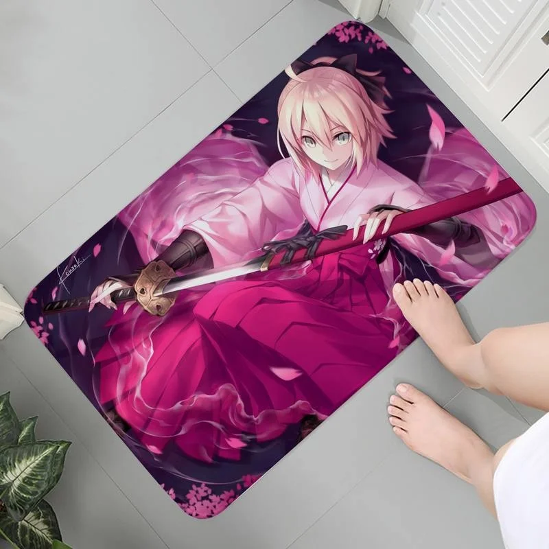 

Soft Kitchen Anti-slip Bedroom Rug Carpet Mats Modern Coffee table Fate Grand Order Anime Bath Mats Lounge Rug Parlor Mat