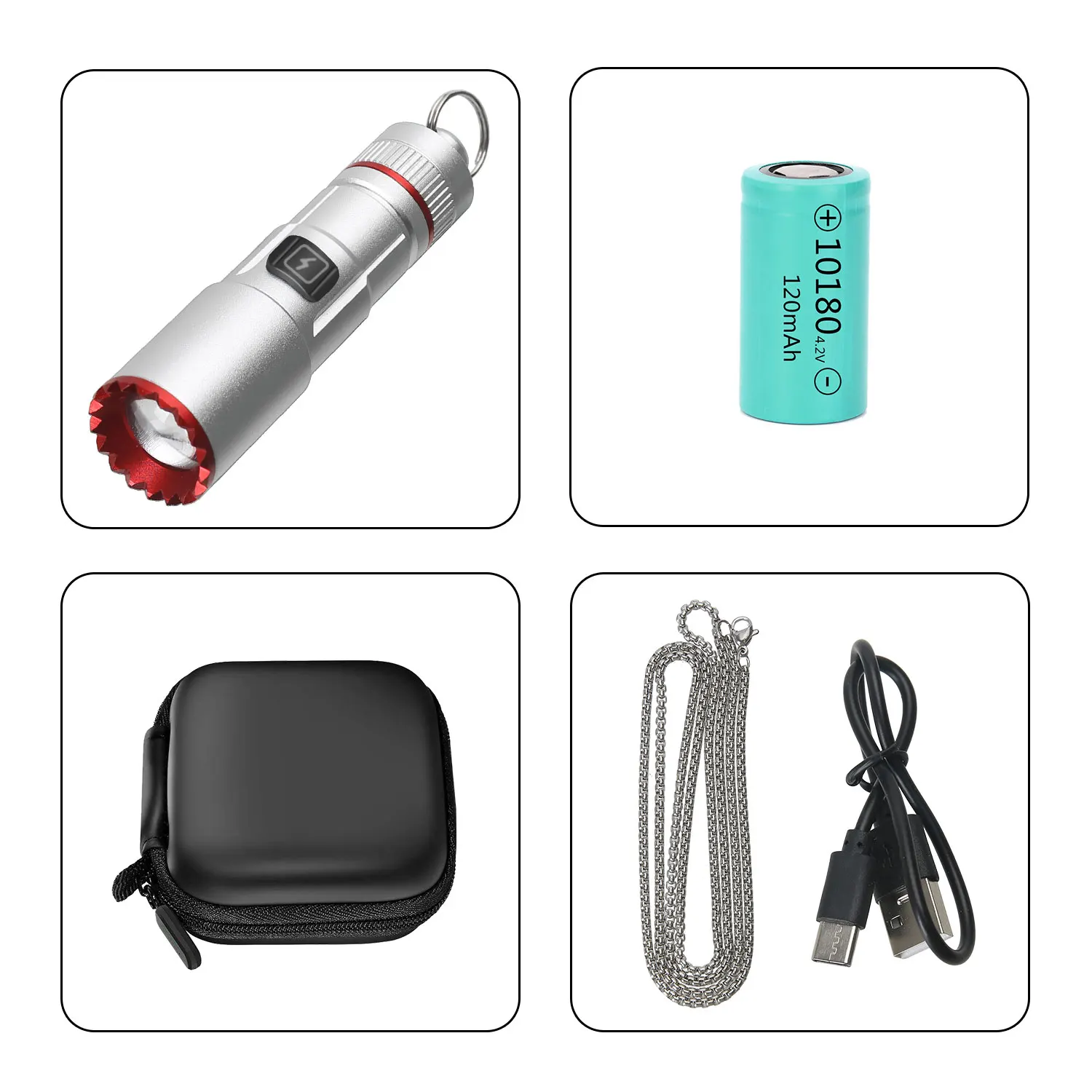 

YEMAO S389 мини фонарик-брелок LED зеленый