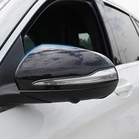2pcs car rear view mirror decorative cover stickers for benz c e class glc protective shell modification accessories