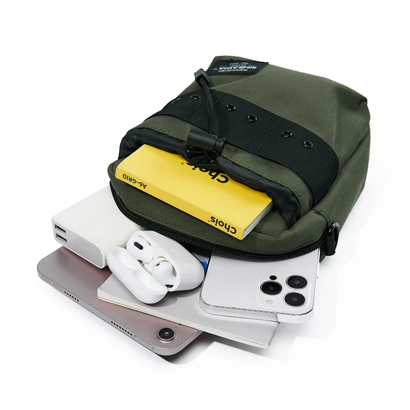 MOYYI Men's Crossbody Bag 7.9inch IPad Lightweight Waterproof Outdoor Sling Bags Oxford Fashion Zipper Phone Bags For Women Men