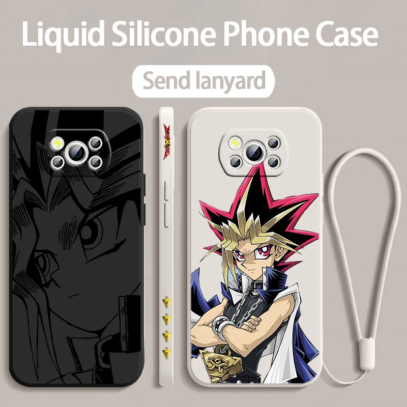 D-uel M-onsters Anime для POCO X6 X5 X4 X3 NFC F6 F5 F4 F3 M6 M5 M4 M3 C65 C40 C55 Pro GT Чехол телефона с жидкой левой