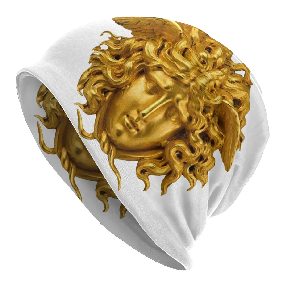 

Греческая мифология, Хэллоуин, Змеиный волос, головной убор с принтом медузы, Шапка-бини, мужские, женские, мужские вязаные шапочки, облегающ...