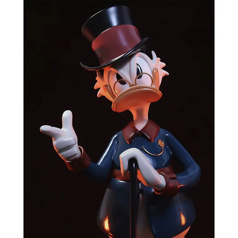 Фото В наличии: 100% Оригинальная коллекционная статуэтка Morstorm DuckTales - Классический Скуридж МакДак, 11 дюймов, из полистоуна, модель для аниме-коллекций. №5