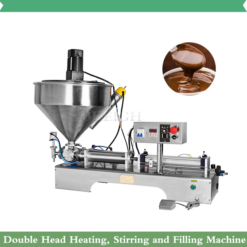 Полуавтоматическая машина для наполнения томатного соуса шоколадного крема