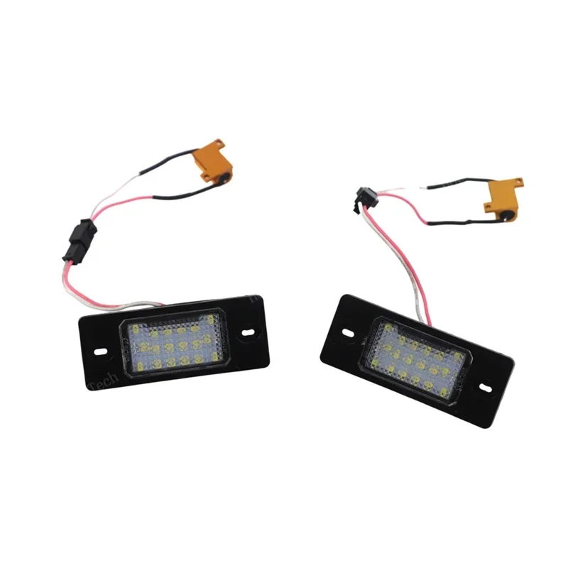 

2 шт. светодиодный светильник номерного знака автомобиля 12 В для VW Tiguan 09-12 Golf 5 Touareg MK1 Passat B5.5 Porsche Cayenne 955 957 2002-2010