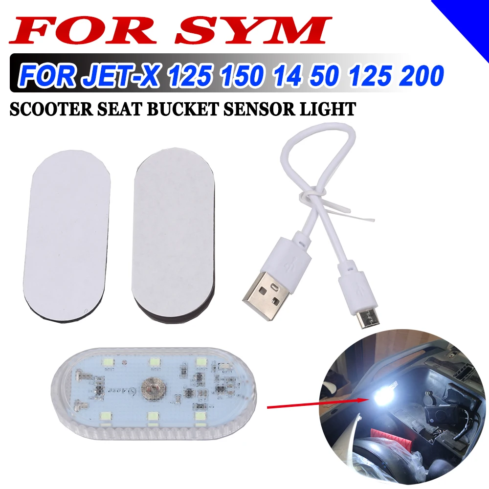 

For SYM JET-X 125 150 X125 X150 JET 14 50 JET14 125 200 Motorcycle Accessories Wireless Portable Scooter Bucket Night Light