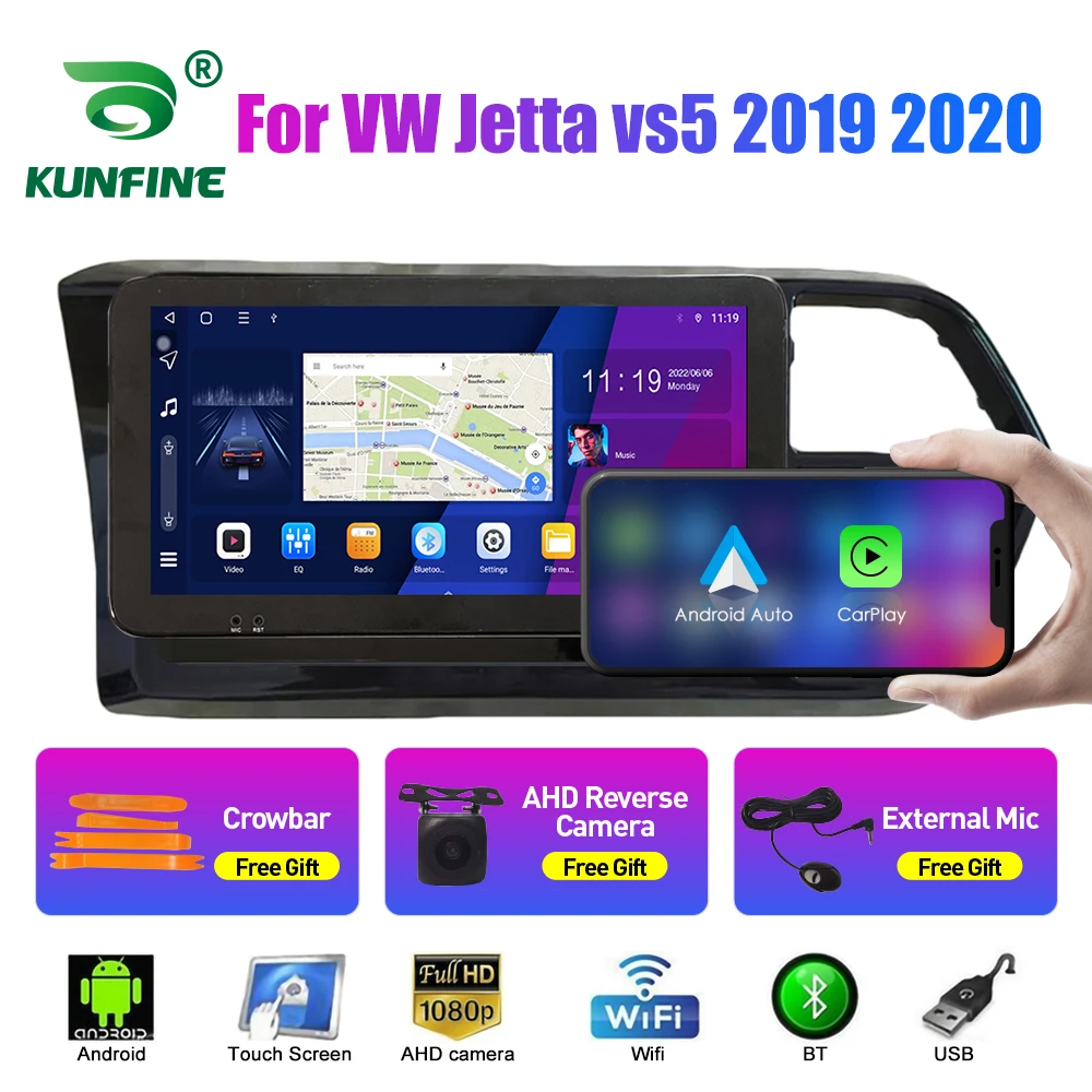 

Автомобильный стерео-проигрыватель для VW Jetta 2020 Octa Core Android 10,0, автомобильный DVD-проигрыватель с GPS-навигацией, безъядерный радиоприемник
