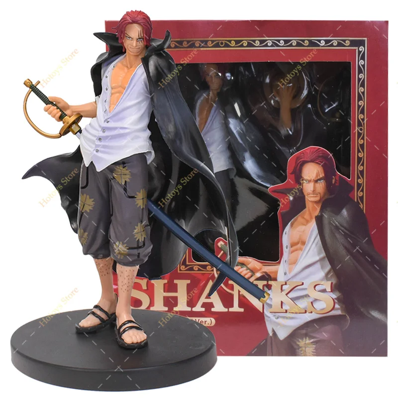 Four Emperors Akakami No Shankusu Red Hair Pirates Straw Hat Luffy Model Doll