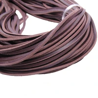 2 meters high quality no joints flat genuine leather jewelry cord string lace rope diy shoelace necklace bracelet finding