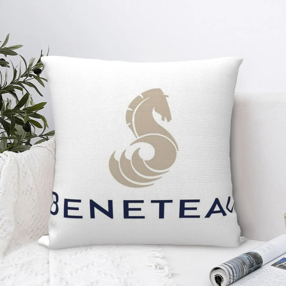 Наволочка с логотипом Beneteau Yachts для рыбалки наволочка летние наволочки