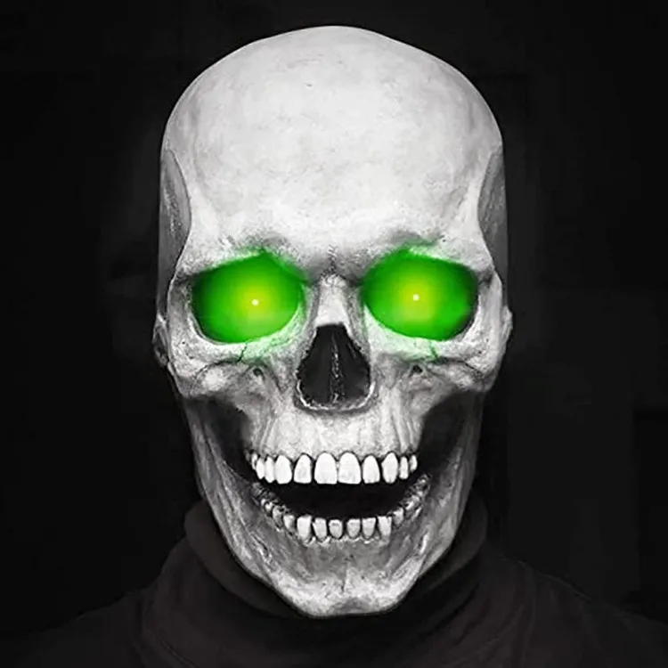 

Латексная маска череп с подвижной челюстью Halloween