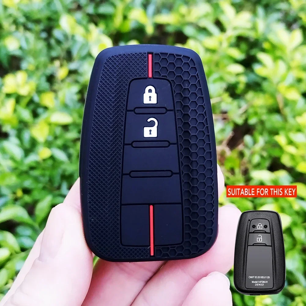 

Защитный чехол для автомобильного ключа, силиконовый чехол для ключа, автоаксессуары для Toyota Prius Camry Corolla C-HR CHR RAV4 Prado 2018 2022