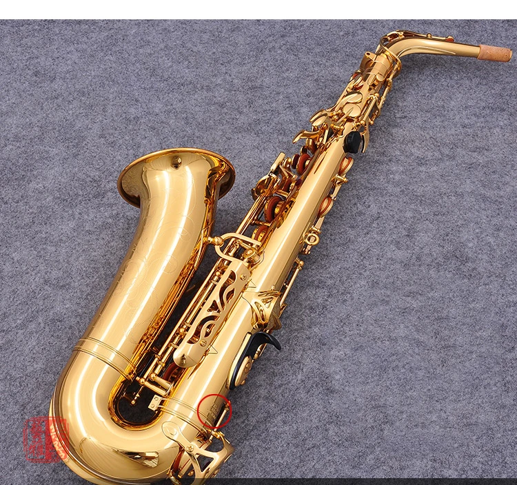 

Профессиональный Саксофон-альт 62 один на один золотой ключ Супер музыкальный инструмент высокое качество электрофоретический Золотой мундштук Sax