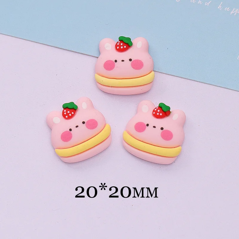 10 шт. мультяшный торт гамбургер мороженое с плоским основанием из смолы