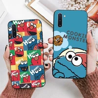 cute cartoon sesame street cookie phone case for samsung a51 a30s a52 a71 a12 for huawei honor 10i for oppo vivo y11 cover