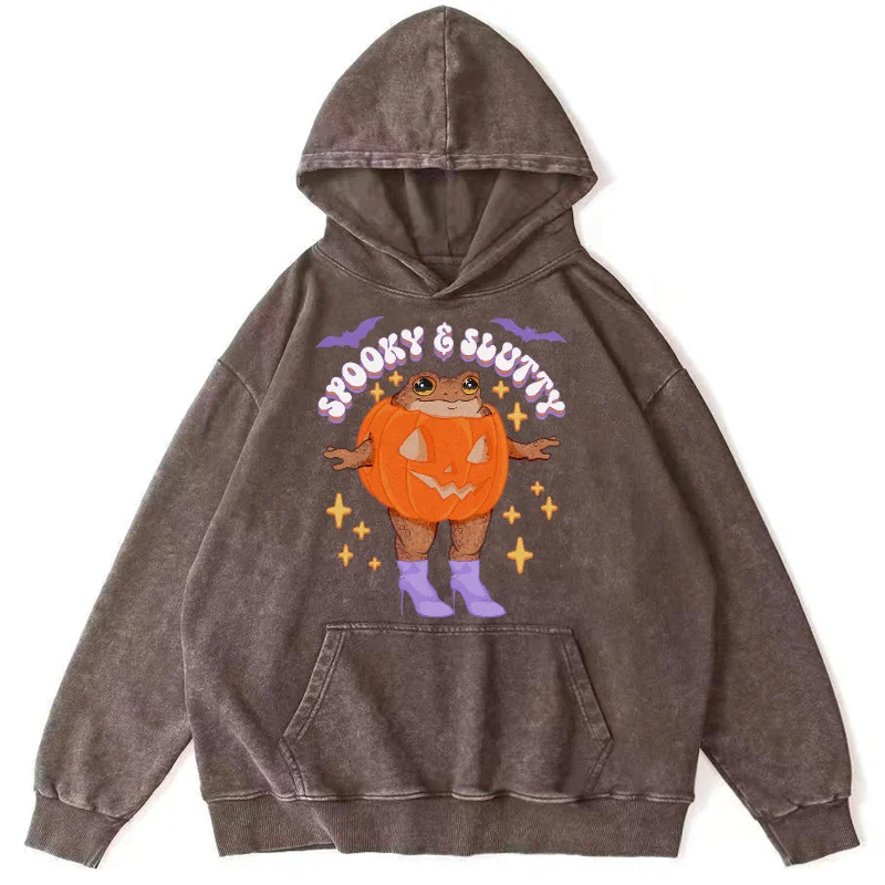

Толстовка мужская с графическим принтом на Хэллоуин, уличная одежда Y2K в стиле Харадзюку, свитшот с длинным рукавом и капюшоном, Повседневная Свободная Толстовка Унисекс
