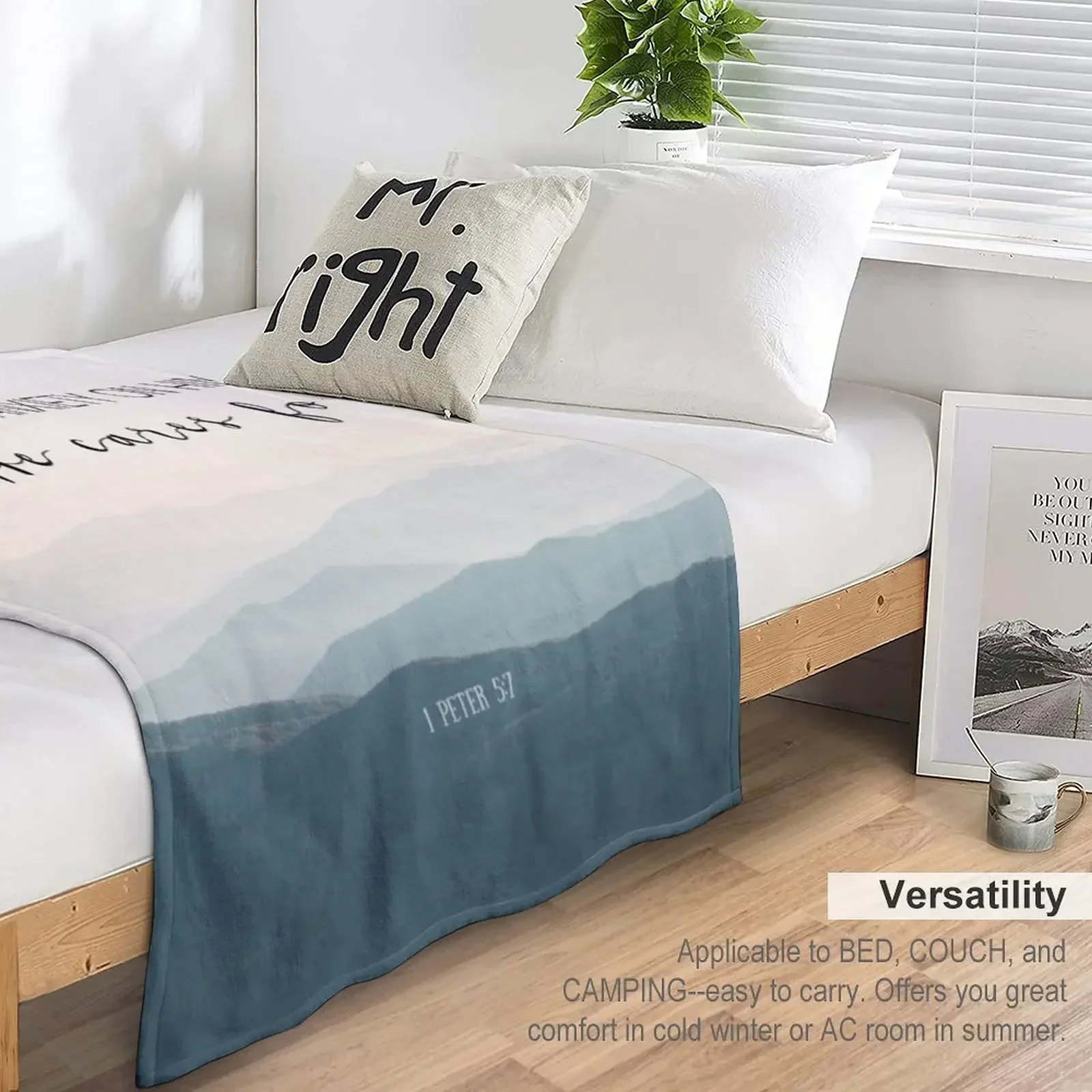 Стих из Христианской Библии цитата-беспокойство пледы одеяла для детей зимы