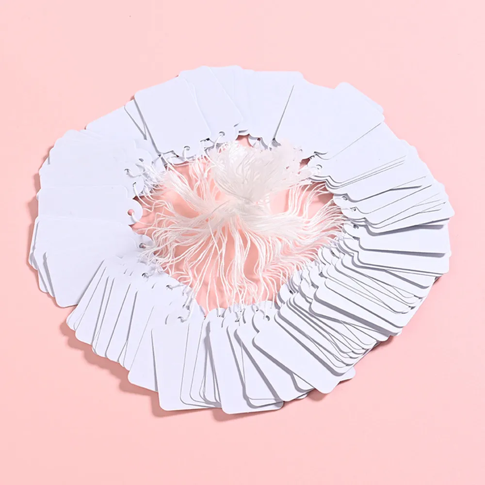 1000 шт./набор картонные бирки для ювелирных изделий