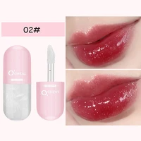 crystal jelly lip gloss capsule shiny transparent moisturizing lip oil temperature change lipstick beauty makeup liquid lipstick