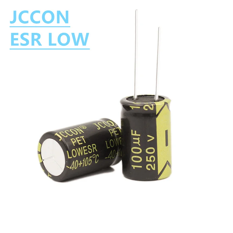 3 шт. алюминиевый электролитический конденсатор JCCON 250 в 100 мкФ 16x25 высокочастотные