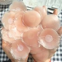 2022 women breast heart shaped lift nipple cover reusable invisible adhesive petals strapless backless bra silicone nipple pad